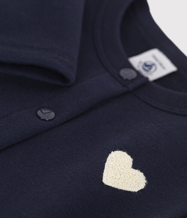 Cardigan en molleton enfant fille bleu