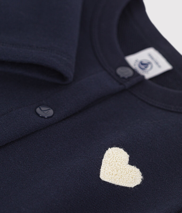 Cardigan en molleton enfant fille bleu SMOKING