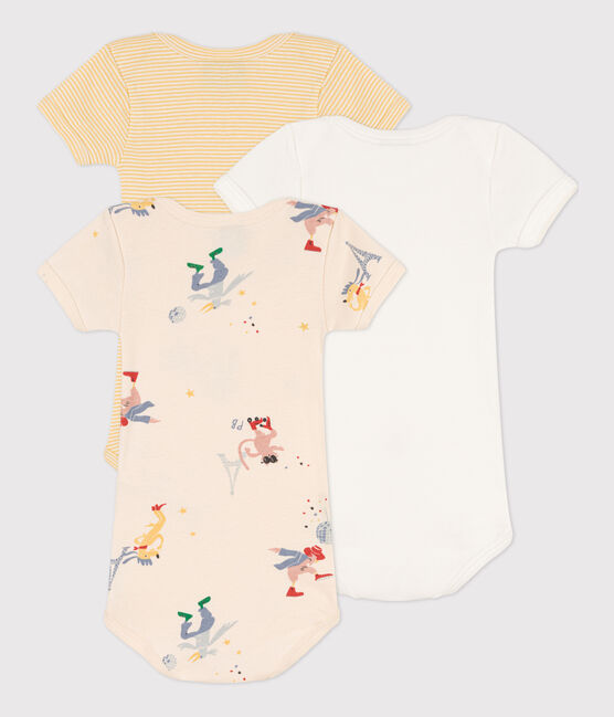 Lot de 3 bodies manches courtes Paris bébé en coton variante 1