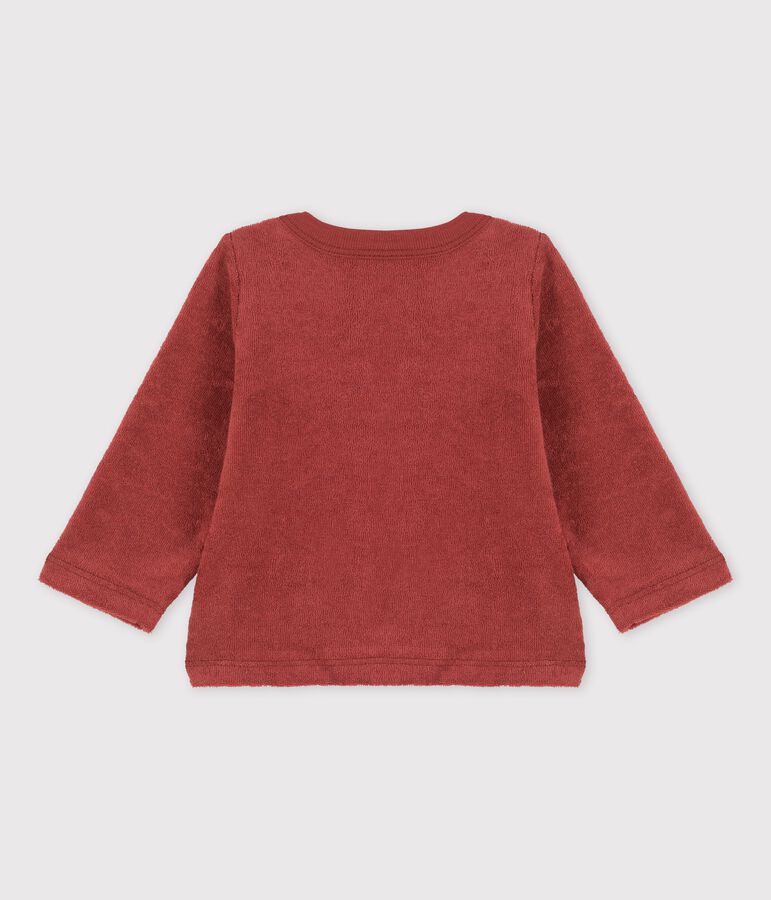 Cardigan en bouclette &eacute;ponge b&eacute;b&eacute; marron