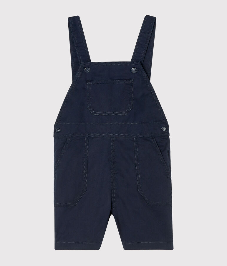 Salopette courte b&eacute;b&eacute; gar&ccedil;on bleu