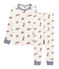 Pyjama petit garçon en côte blanc MARSHMALLOW/blanc MULTICO