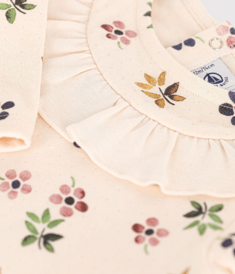 Blouse en tubique b&eacute;b&eacute; blanc AVALANCHE/ MULTICO