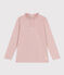 Tee-shirt manches longues en coton enfant fille rose SALINE