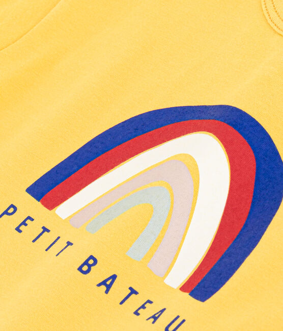 Tee-shirt manches courtes en jersey léger bébé jaune NECTAR