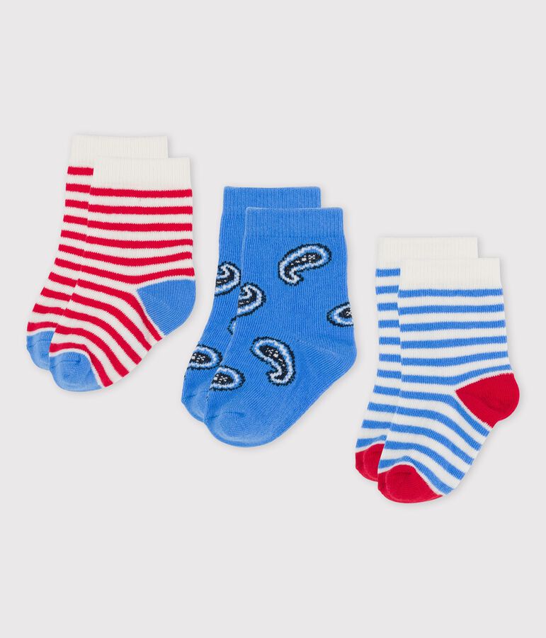 Lot de 3 paires de chaussettes b&eacute;b&eacute; multicouleur