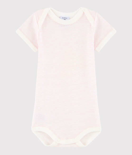 Body manches courtes bébé fille blanc LAIT/ BABYLONE