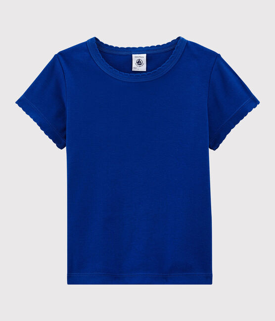 Tee-shirt iconique en coton enfant fille - garçon bleu SURF