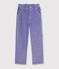 Pantalon enfant en velours violet