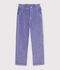 Pantalon enfant en velours violet