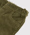 Pantalon en velours bébé. vert MILITARY
