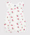 Combinaison courte bébé en coton fruits blanc MARSHMALLOW/blanc MULTICO