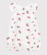 Combinaison courte bébé en coton fruits