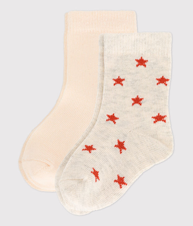 Lot de 2 paires de chaussettes b&eacute;b&eacute; multicouleur