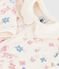 Pyjama bébé en molleton gratté avec col pétale imprimé fleuri MILK/ MULTICO