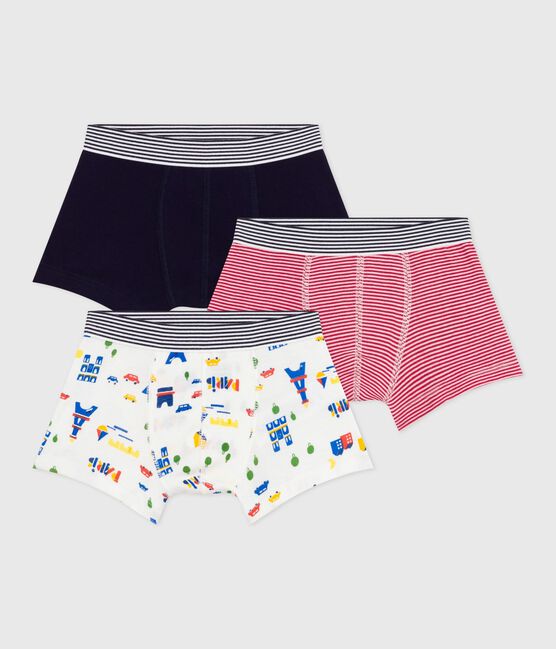 Lot de boxers enfant en coton imprimé Paris variante 1