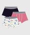 Lot de boxers enfant en coton imprimé Paris variante 1