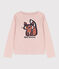 Tee-shirt manches longues en coton enfant fille / garçon rose SALINE