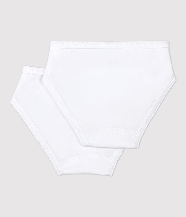 Lot de 2 culottes blanches petite fille variante 1