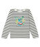 Marinière enfant mixte beige COQUILLE/bleu SMOKING