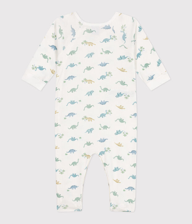 Pyjama b&eacute;b&eacute; en coton dinosaures blanc/multicouleur