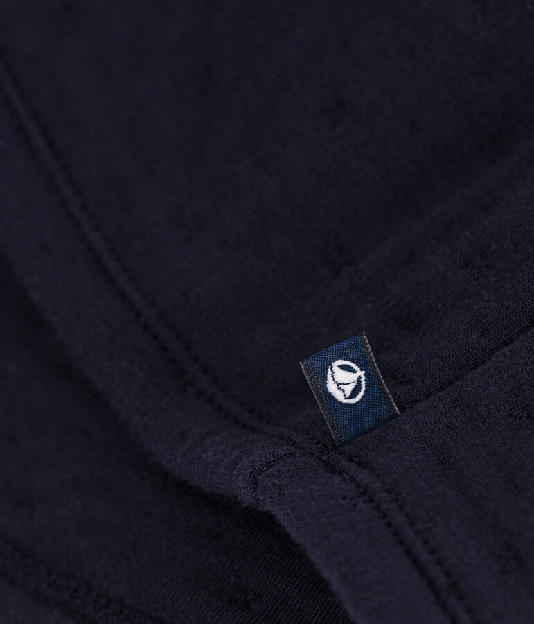 Robe manches longues en tubique matelass&eacute; b&eacute;b&eacute; bleu SMOKING