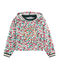 Sweatshirt enfant fille gris BELUGA/blanc MULTICO