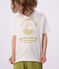 Tee-shirt enfant manches courtes en coton blanc MARSHMALLOW