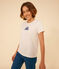 Tee-shirt Le Droit col rond en coton femme écru AVALANCHE