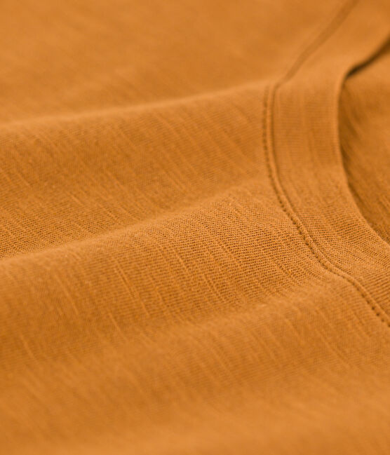 Tee-shirt LE DROIT col rond en coton Femme marron TOAST