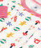 Pyjama en coton imprimé Noël enfant blanc MARSHMALLOW/blanc MULTICO
