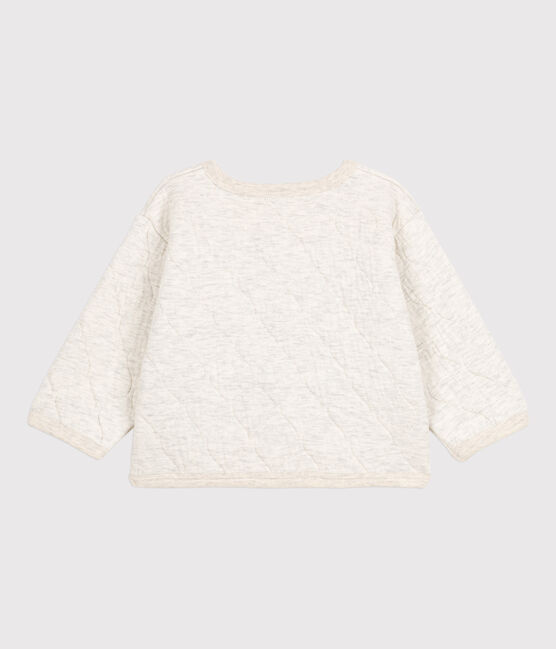 Cardigan bébé en tubique matelassé beige MONTELIMAR CHINE