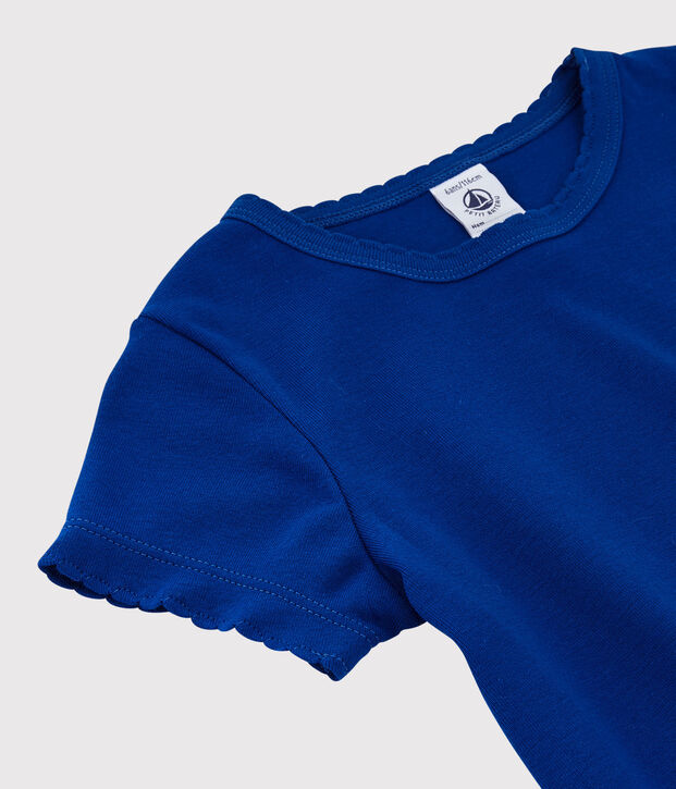Tee-shirt iconique en coton enfant fille - gar&ccedil;on bleu