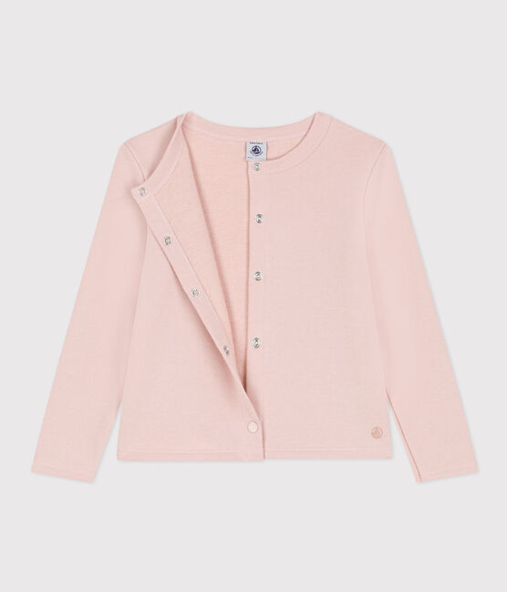 Cardigan en molleton enfant fille rose SALINE
