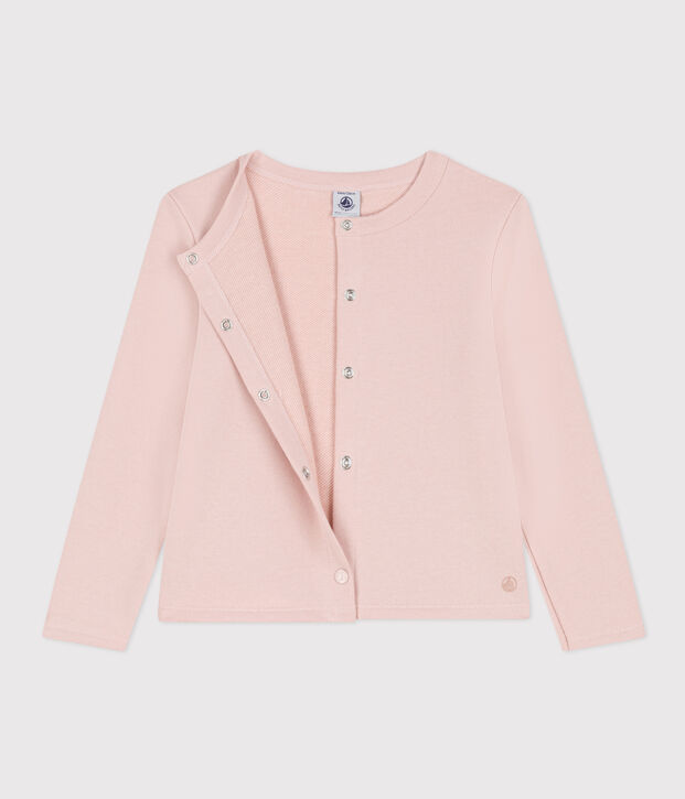 Cardigan en molleton enfant fille rose