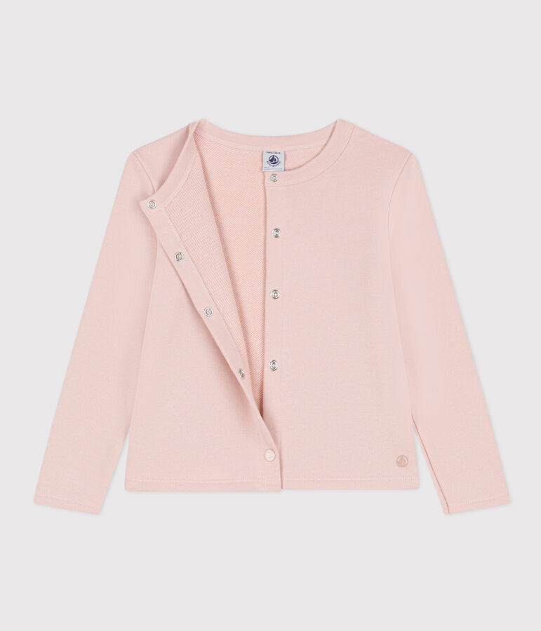 Cardigan en molleton enfant fille rose