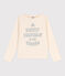 Tee-shirt manches longues en coton enfant fille / garçon blanc AVALANCHE/ ROVER/ MULTICO