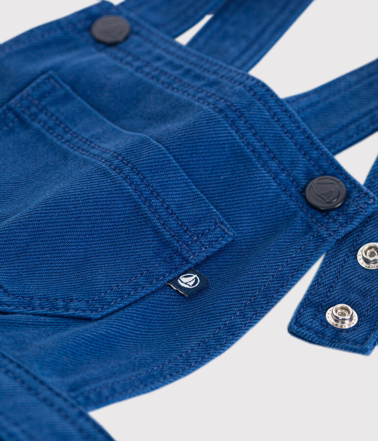 Robe salopette en serge enfant fille bleu INCOGNITO
