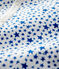Dors-bien sans pieds à étoiles bleues bébé en tubique blanc MARSHMALLOW/bleu MAJOR