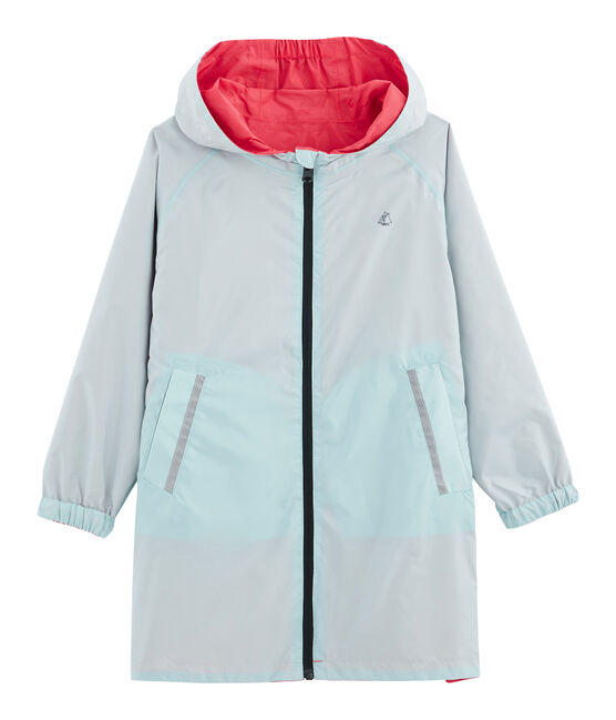 Coupe-vent réversible enfant mixte rose GROSEILLER/bleu CRYSTAL