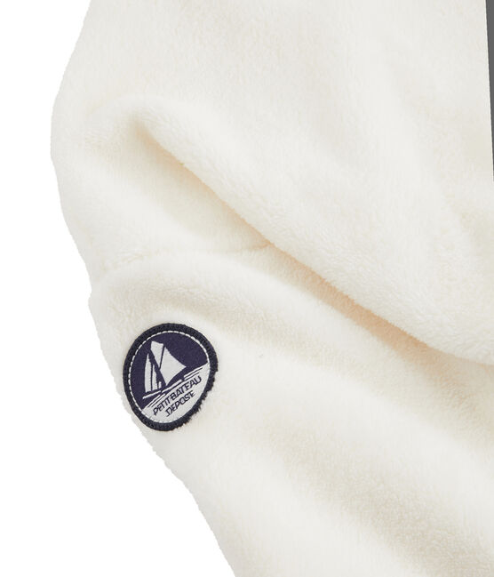 Sweatshirt polaire moutonné enfant garçon blanc MARSHMALLOW