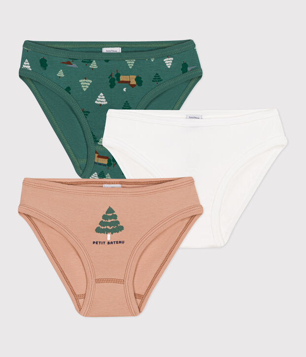 Lot de 3 culottes en coton enfant multicouleur