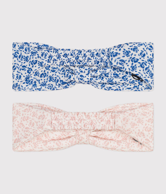 2 bandeaux en coton fleurs bébé variante 1