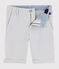 Bermuda en seersucker enfant garçon gris GRIS/blanc MARSHMALLOW