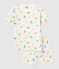 Pyjacourt singes en coton enfant blanc MARSHMALLOW/blanc MULTICO