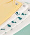 Lot de 5 bodies manches courtes en coton baleines bébé variante 1