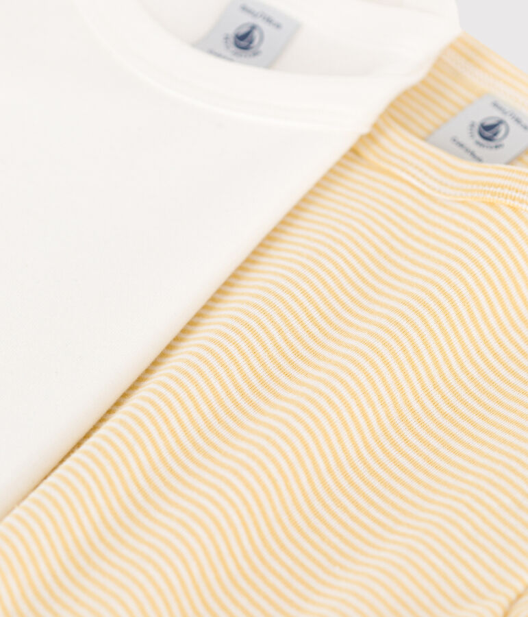 Lot de 2 tee-shirts manches longues petit gar&ccedil;on en coton multicouleur