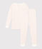 Pyjama ajusté en coton imprimé fleur enfant MARSHMALLOW/ PANTY