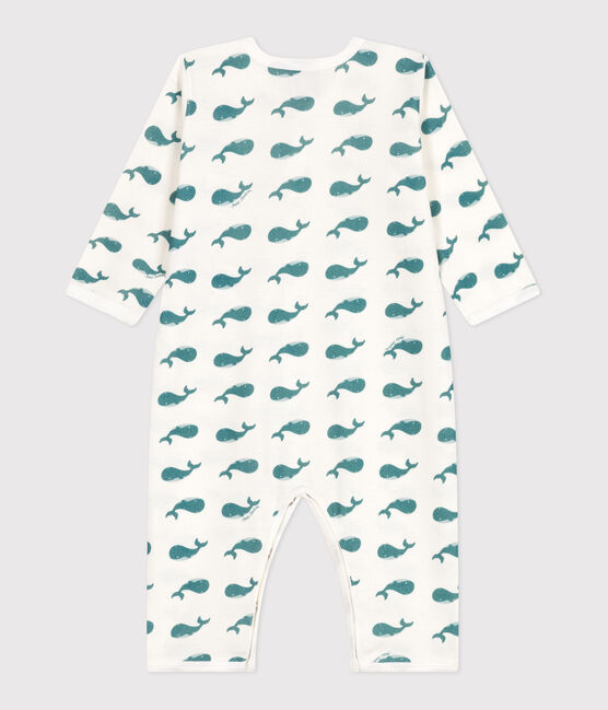 Pyjama bébé en coton sans pieds baleines vert MARSHMALLOW/ DRAGONFLY