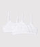 Lot de 2 brassières blanches petite fille variante 1
